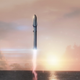 Launch close up.
